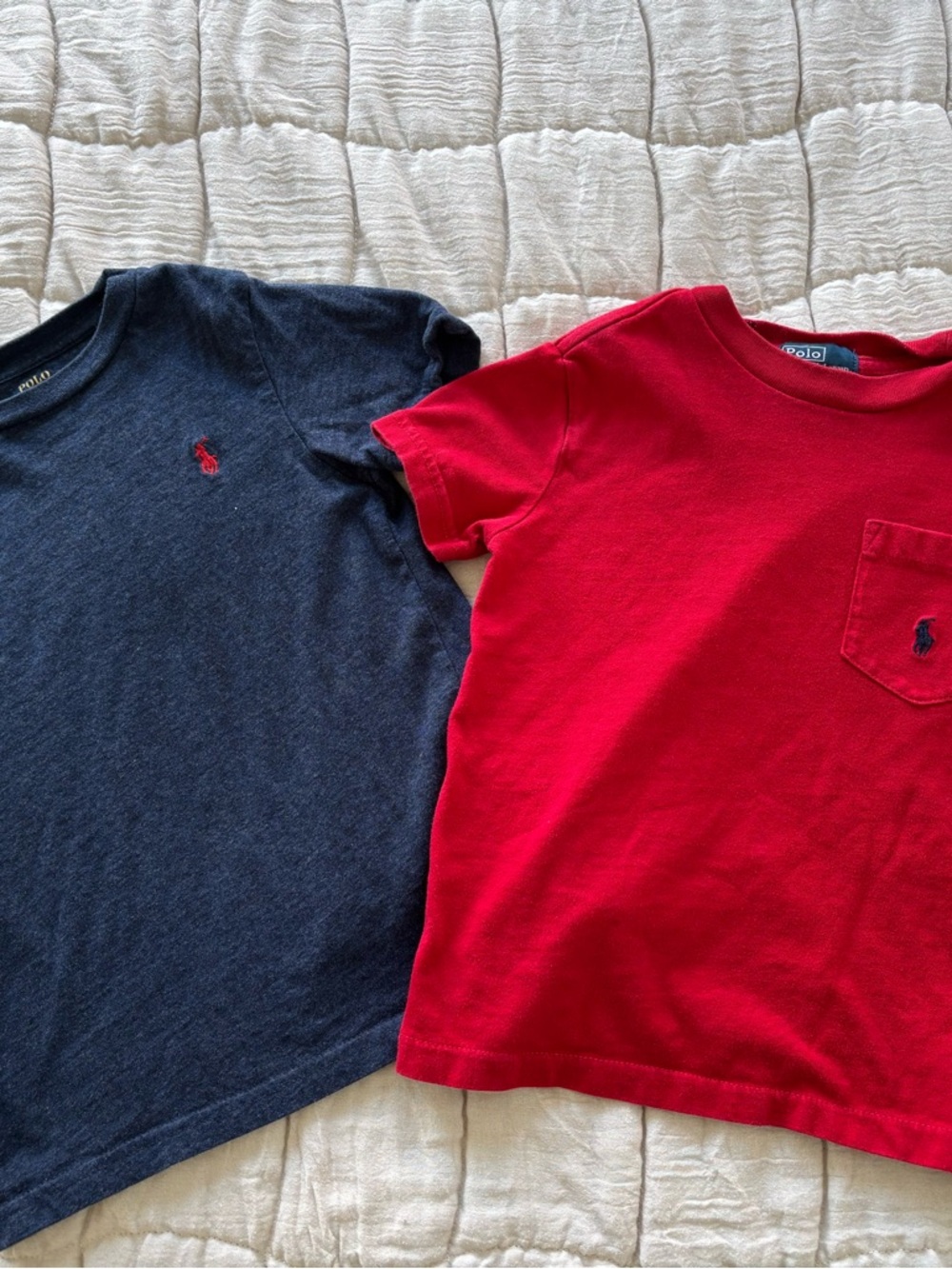 Polo by Ralph Lauren Kids Short Sleeve Tees Bundle - Navy & Red